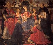 Madonna and Child Enthroned between Angels and Saints GHIRLANDAIO, Domenico
